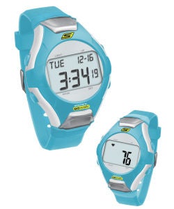  Skechers Wrist Band Watch & Heart Rate Monitor - Teal 