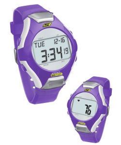  Skechers Wrist Band Watch & Heart Rate Monitor - Purple 
