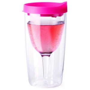 Vino2Go Portable Wine Cup - Pink