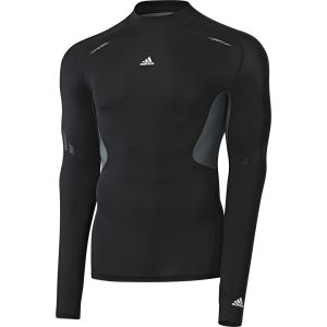 adidas Men's Techfit Preparation Turtleneck T-Shirt - Black