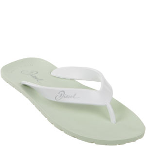 Diesel Women's Splish Flip Flop - Mint Green/White