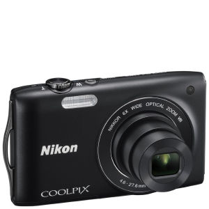 Nikon Coolpix S3300 Compact Digital Camera (16MP, 6x Optical, 2.7 Inch LCD) - Black