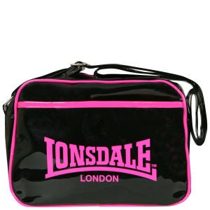 Lonsdale East West Contrast Trim Messenger Bag - Pink