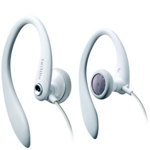 Philips Flexible Earhook Headphones - White