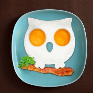 Funny Side Up Owl Egg Mould