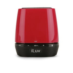 iLuv MobiOne Bluetooth Portable Speaker with Mic - Red - Grade A Refurb