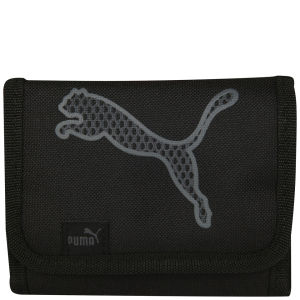 Puma Men's Big Cat Wallet - Black/Dark Silver