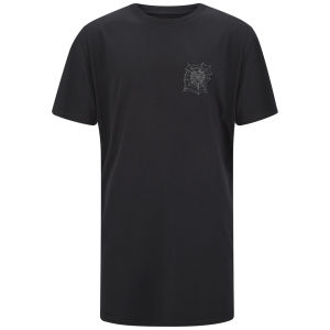 nANA jUDY Men's Have A Nice Day Skull Back Print with Front Mini Logo T-Shirt - Black
