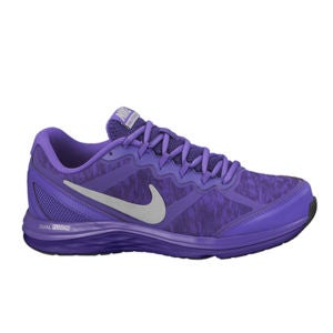 Nike Women's Dual Fusion Run 3 Flash Dynamic Support Running Shoes - Court Purple/Silver
