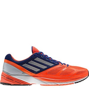 adidas Men's Adizero Tempo 6 Running Shoe - Infrared/Tech Silver Met/Hero Ink