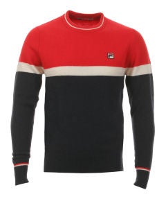 FILA Vintage Men's Sirio Crew Neck Sweater