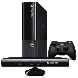 New Xbox 360 Super Slim 4GB With Kinect Matte Black Console