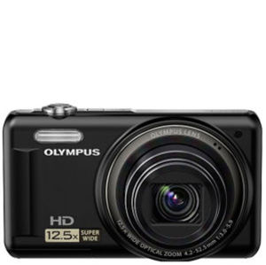 Olympus VR-320 Digital Camera (14MP, 12.5x Super Wide Optical Zoom, 3-Inch LCD) - Black - USB Charge Only - Grade A Refurb