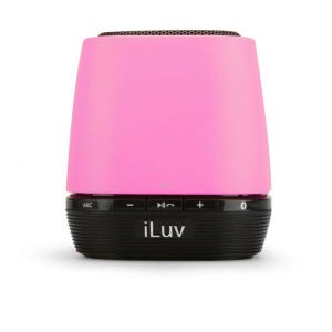 iLuv MobiOne Bluetooth Portable Speaker with Mic - Pink