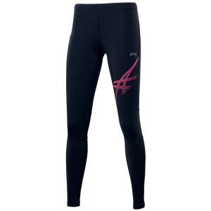 Asics Women's Tiger Running Tights - Black/Pink