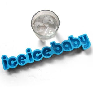 Ice Ice Baby Text Ice Cube Tray
