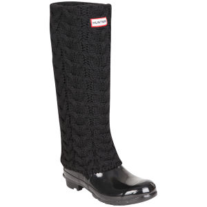 Hunter Women's Grizzly Long Cuff Welly Socks - Black