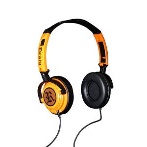 Fischer Audio Draco Headphones with Multifunction Remote and Mic - Orange