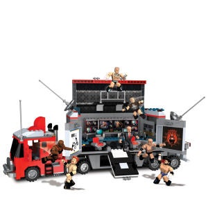 WWE Smackdown - Hauler CM Punk, The Rock, Mark Henry and Security Guard - Set
