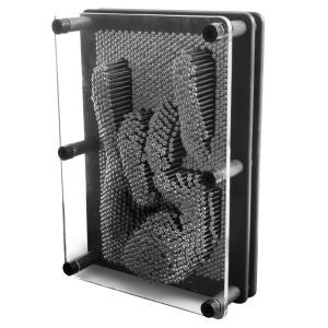 Executive Desktop Gadget Pin Art - Black/Silver
