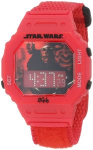 Star Wars Kids' Darth Maul Digital Watch - Nylon Strap - Red