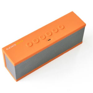 The Elevate Breve Portable Bluetooth Speaker - Orange/Silver