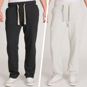 Brave Soul Women's 2-Pack Sweat Pants - Charcoal Marl/Oatmeal Marl