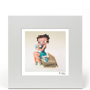 Betty Boop Puppies 8x8 Limited Edition Print