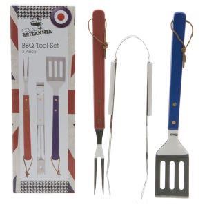 Cool Britannia 3 Piece BBQ Tool Set