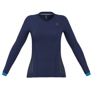 adidas Women's Supernova Long Sleeve Running Top - Night Blue/Solar Blue