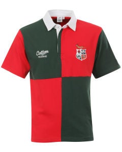 Cotton Traders Men's Rugby SA Lions Quartered Jersey Polo 
