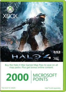 Halo 4 branded Xbox LIVE Points 2000 Season Pass