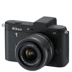 Nikon 1 V1 Compact System Camera with 10-30mm Lens Kit - Black (10.1MP) 3 Inch LCD