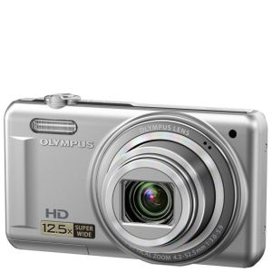Olympus VR-320 Digital Camera (14MP, 12.5x Super Wide Optical Zoom, 3-Inch LCD) - Silver - Grade A Refurb