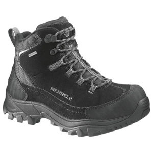 Merrell Men's Norsehund Omega Mid Water Proof Hiking Boots - Black/Grey