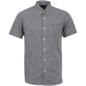 Atticus Men's Tunnels Gingham Shirt - Black