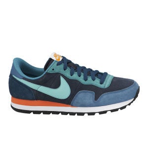 Nike Men's Leather Air Pegasus 83 - Navy/Blue/Orange