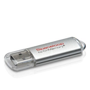 CnMemory 64GB Spaceloop Metal USB 2.0 Flash Drive