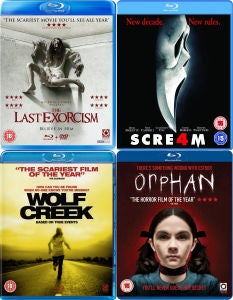 Horror Blu-Ray Bundle: Scream 4 / The Last Exorcism / Wolf Creek / Orphan