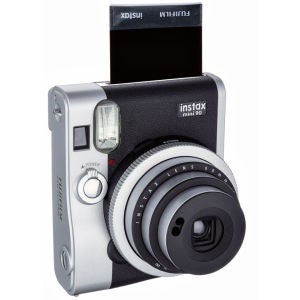 Fujifilm Instax Mini 90 Instant Photo Camera Bundle with 20 Photo Film Pack - Black