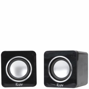 iLuv USB Stereo Speakers for PC and Laptop - Black