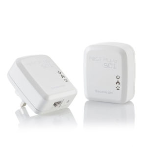 Sagemcom Fast Plug 501 Powerline WiFi Extender (2 Pack)