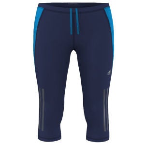 adidas Women's Supernova 3/4 Length Running Tights - Night Blue/Solar Blue