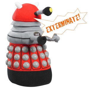 Doctor Who: Medium Red Dalek Talking Plush 