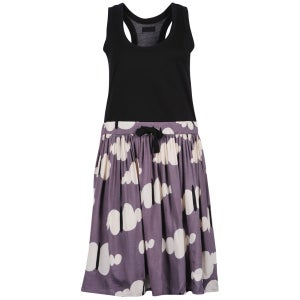 nümph Womens Vibe Cloud Print Dress -Shade Grey