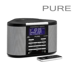 Pure Outlet Chronos DAB Radio iDock - Black - Manufacturer Refurbished