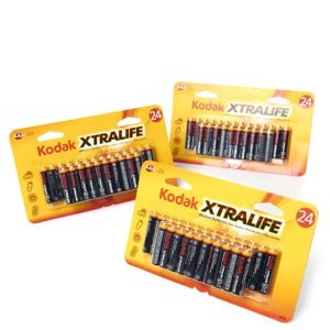 Kodak Alkaline Batteries AAA 72 Pack