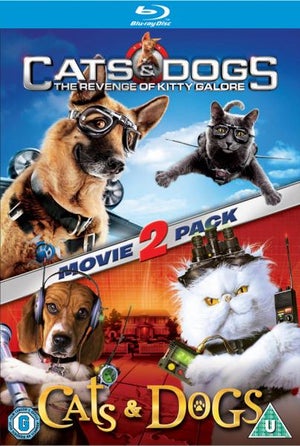 Cats and Dogs - Double Pack (Cats and Dogs / Cats and Dogs: The Revenge of Kitty Galore): Triple Play (Includes Blu-Ray, DVD and Digital Copies)