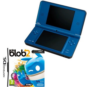 Nintendo DSi XL Console Blue: Bundle (Includes De Blob 2)