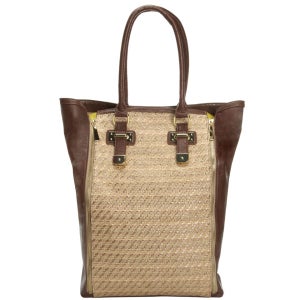 Stylist Pick 'Teri' Straw Shopper - Tan